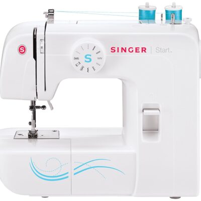 SINGER Start 1304 6 Built-in Stitches, Free Arm Best Sewing Machine for Beginners, Blue 1304